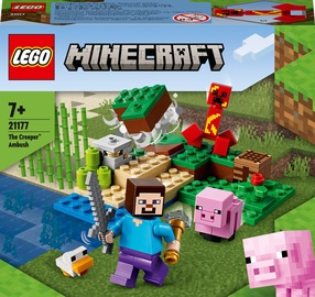 Конструктор LEGO® Minecraft® Засада Крипера 21177, 72 шт.