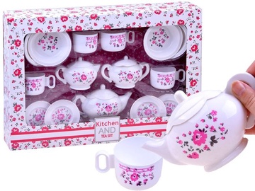 Mängu teekomplekt Kitchen And Tea Set ZA2408, valge/roosa