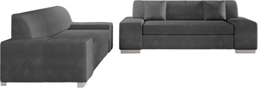 Комплект мягкой мебели Porto 2 + 3 Paros 06, комнатные, темно-серый