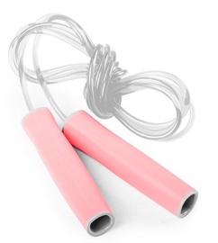 Скакалка Gymstick Vivid, 2000 мм, прозрачный/розовый