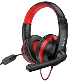 Наушники Hoco W103, черный/красный