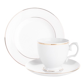 Kafijas / tējas servīze MariaPaula Klasyka Gold Line, 0.22 l, porcelāna, 18 gab.