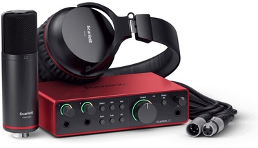 Аудио интерфейс Focusrite Scarlett 2i2 Studio 4th Gen, красный