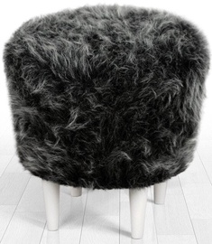 Pufs Hanah Home Fox 209FLF1232, tumši pelēka, 42 cm x 42 cm x 42 cm