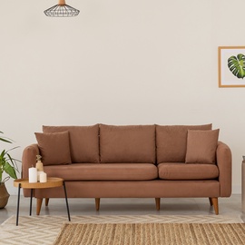 Diivan Hanah Home Sofia, pruun, 85 x 215 cm x 91 cm