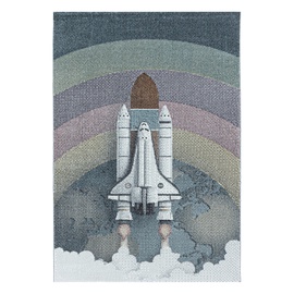 Ковер комнатные Ayyildiz Funny Space Rocket 2002902111, синий/многоцветный, 290 см x 200 см