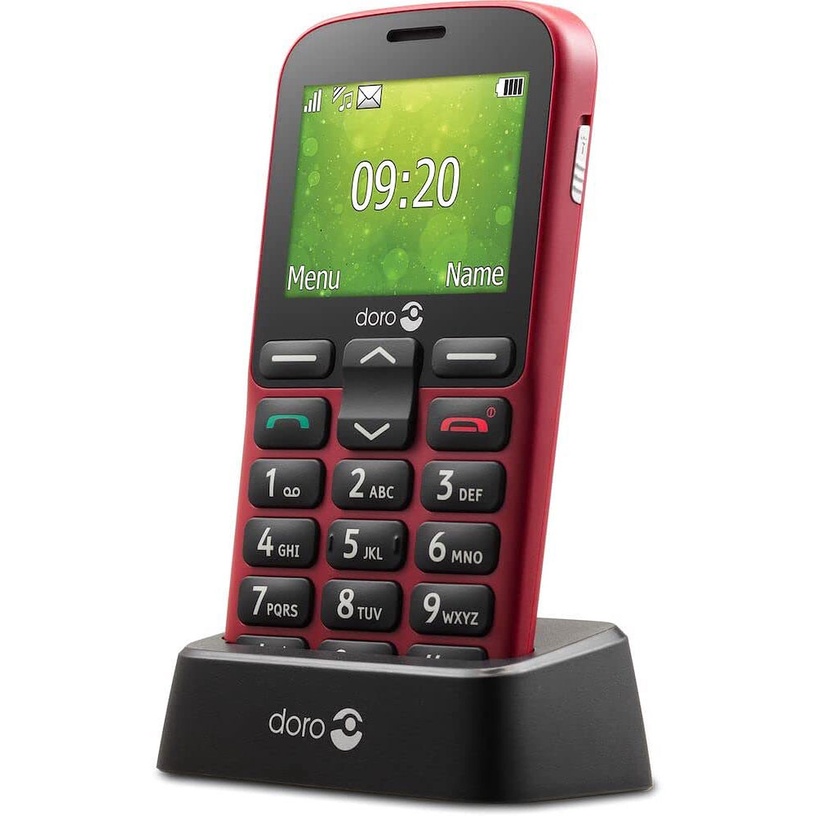 Nuputelefon Doro 1380, 8 MB, punane