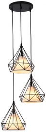 Lampa Light Prestige Nola 3, pelēka, griesti, E27, 60 W (bojāts iepakojums)