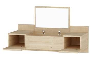 Kosmētikas galds Kalune Design Zakkum 550ARN2224, ozola, 100 cm x 39.1 cm x 33 cm, with mirror