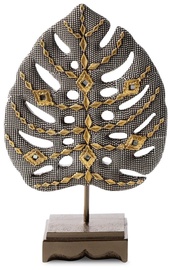 Декоративная фигурка Kali Monstera Leaf, золотой/серебристый, 17 см x 6 см x 26 см