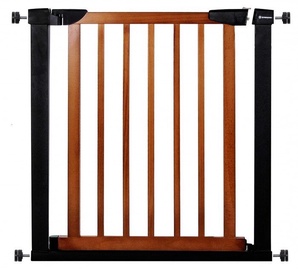 Saugumo varteliai Springos Safety Gate, 117 cm, 74 cm, plastikas/metalas, ruda/juoda