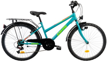 Velosipēds pilsētas DHS Junior 2414, 24 ", 14" rāmis, zila