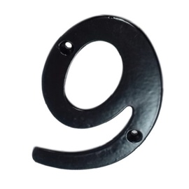 Durvju numurs GB-2531_9, 105 mm x 65 mm, metālu sakausējums