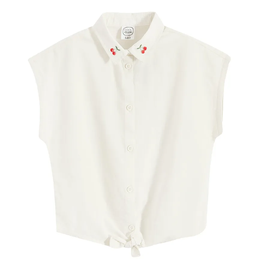Marškinėliai trumpomis rankovėmis, mergaitėms Cool Club CCG2821231, balta, 146 cm