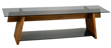 TV-laud Kalune Design TV201, must/pähklipuu, 158 cm x 40 cm x 45 cm