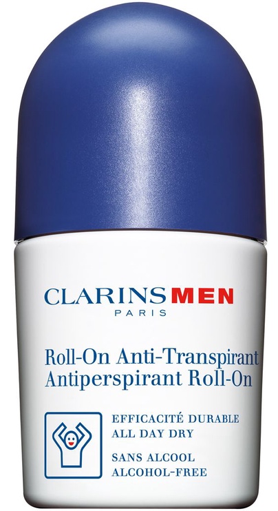 Vyriškas dezodorantas Clarins Anti-Transpirant Roll-On, 50 ml