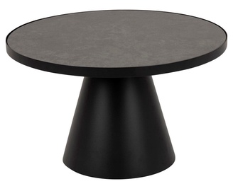 Kafijas galdiņš Actona Soli, melna, 657 mm x 657 mm x 400 mm