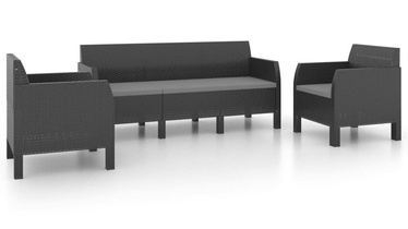 Välimööbli komplekt VLX Garden Lounge Set 3079672, antratsiit, 5 istekohta
