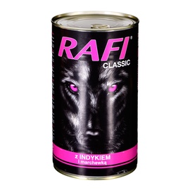 Mitrā barība (konservi) suņiem Dolina Noteci Rafi Classic, tītara gaļa, 1.24 kg