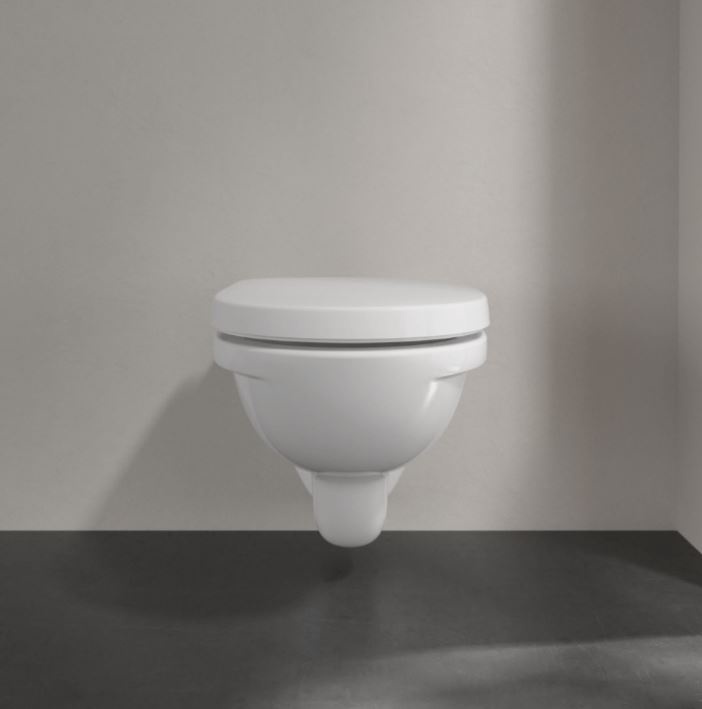 Туалет, подвесной Villeroy & Boch O. Novo, с крышкой, 360 мм x 560 мм