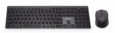 Комплект клавиатуры и мыши Gembird KBS-ECLIPSE-M500 EN, черный, беспроводная