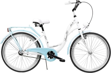 Velosipēds pilsētas Azimut Julie, 24 ", balta/tirkīza