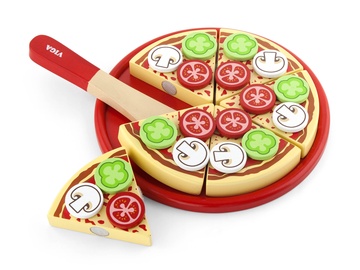 Žaisliniai virtuvės reikmenys VIGA Pizza 58500, įvairių spalvų