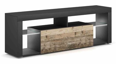TV-laud Hakano Teneo, pruun/must, 1400 mm x 350 mm x 500 mm