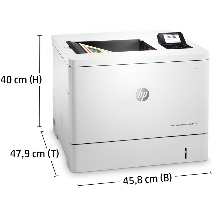 Lāzerprinteris HP LaserJet Enterprise M554dn, krāsains