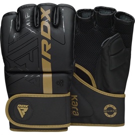 MMA cimdi RDX Grappling F6 Matte GGR-F6MGL-XL, zelta/melna, XL