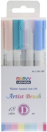Flomāsteri Marvy Artist Brush, vienpusējs, 18 gab.