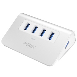 USB jaotur Aukey CB-H5, valge