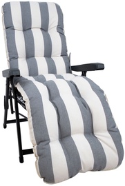 Подушка для стула Home4you Baden-Summer T0590961, белый/серый, 165 x 48 см