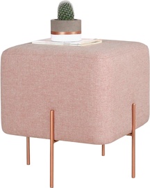 Пуф Hanah Home Copper 56, розовый/медный, 40 см x 40 см x 42 см