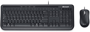 Комплект клавиатуры и мыши Microsoft Wired Desktop 600 APB-00006 Английский (UK), черный