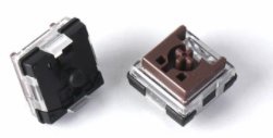 Slēdzis Keychron Low Profile Optical Brown Switch Set Z22, caurspīdīga/brūna