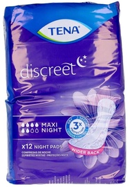 Higiēniskie ieliktnīši Tena Discreet Night, Maxi, 12 gab.