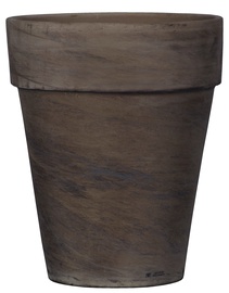 Puķu pods Domoletti Basalt T-143-025-17, keramika, Ø 17 cm, tumši brūna
