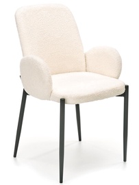 Ēdamistabas krēsls K477, 58 cm x 58 cm x 89 cm, krēmkrāsa (bojāts iepakojums)