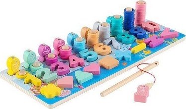 Šķirošanas spēle Smily Play Montessori Figures Puzzle SP84019, daudzkrāsaina