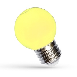 Лампочка Spectrum LED, P45, желтый, E27, 1 Вт, 20 лм