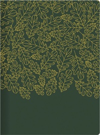 Töökalender Timer Spirex, A5, kuldne/roheline, 20.3 cm x 14.3 cm