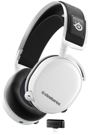 Bezvadu austiņas Steelseries Arctis 7+, balta
