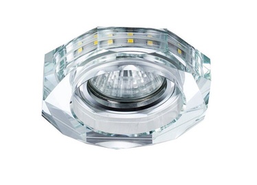Lampa griesti CristalRecord Gemo, 4000°K, GU10, sudraba