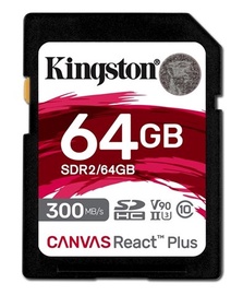 Atmiņas karte Kingston Canvas React Plus, 64 GB