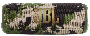 Беспроводной динамик JBL Flip 6, черный/зеленый/бежевый, 20 Вт