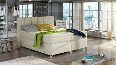 Кровать Basilio Soft 33, 180 x 200 x 20 cm, бежевый, с матрасом