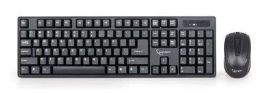 Комплект клавиатуры и мыши Gembird KBS-W-01 EN, черный, беспроводная