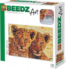 Radošais komplekts SES Creative Beedz Art Lion Cubs 447641, daudzkrāsaina