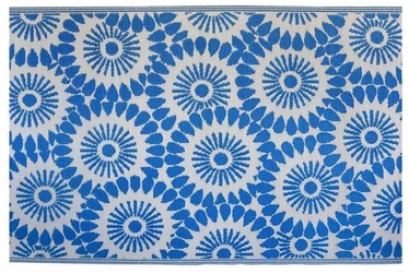 Vaip väliterrassidele Cornflower, sinine/valge, 180 cm x 120 cm